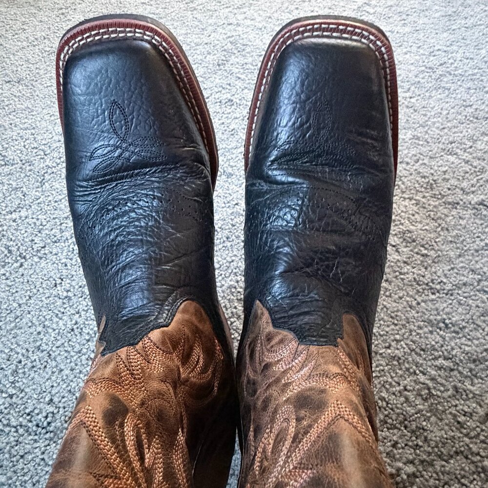 Laredo Topeka Western Boots - Men's Sz. 11D - Two-Tone Design - New WO Box - Picture 5 of 13